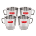 Stainless Steel Green Tea Coffee Small Classic Cup, Set of 4, 75 ml (Each)