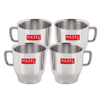 Stainless Steel Green Tea Coffee Small Classic Cup, Set of 4, 75 ml (Each)