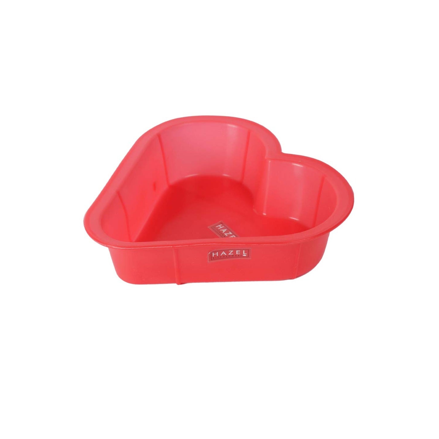 Silicone Small Square, Round and Heart Shape Cake Mould for Half Kg, 3 Pcs, Red