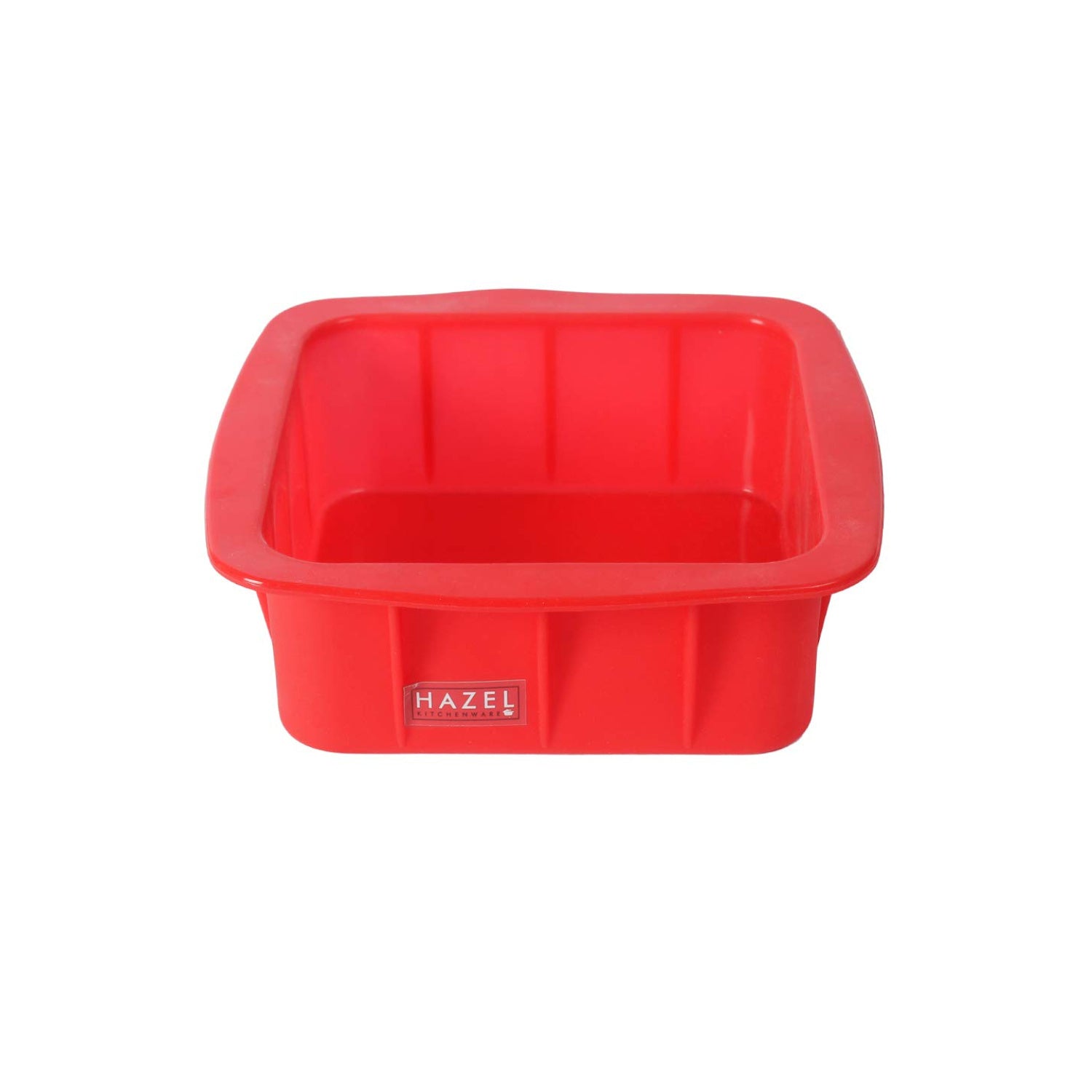 Silicone Small Square, Round and Heart Shape Cake Mould for Half Kg, 3 Pcs, Red