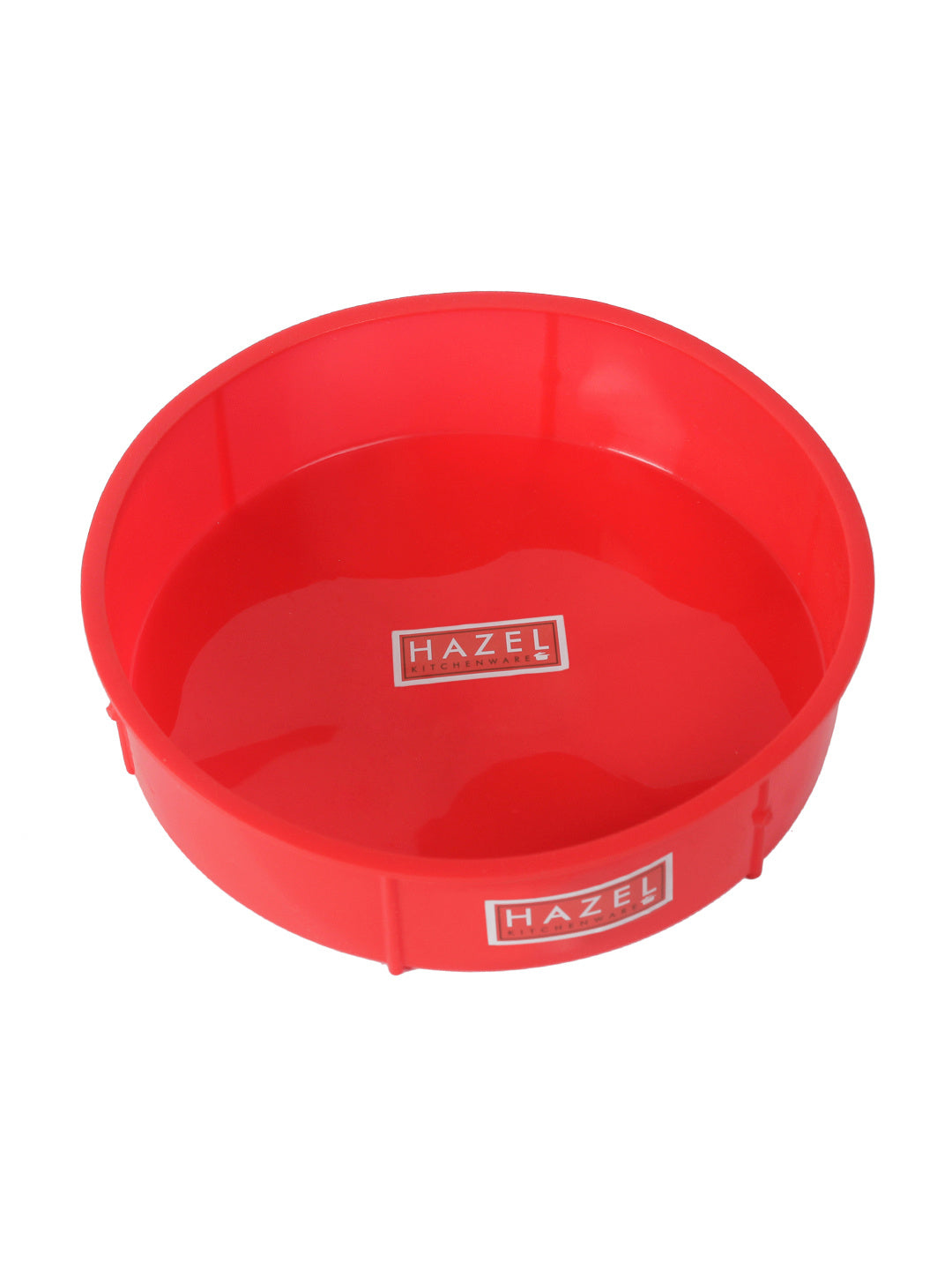 Silicone Small Round Shape Cake Mould for Half Kg, Red with Orange Spatula