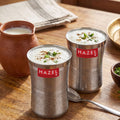 Stainless Steel Lassi Glass- Set of 2, 650ML Each