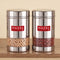 Transparent Wide Mouth Steel Container 600 ML, Set of 2