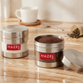 Stainless Steel Transparent Container - Set of 2, 500 ML Each