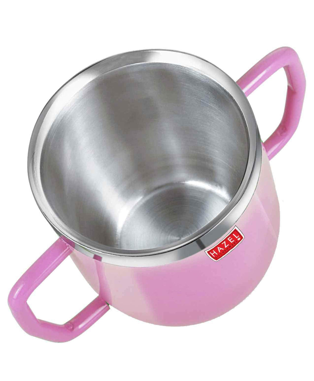Double Wall Stainless Steel Double Handle Baby Mug for Kids Gifting, 250 ML, Set of 6, Pink