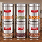 Wide Mouth See Through Container, 950 ML, Set of 6