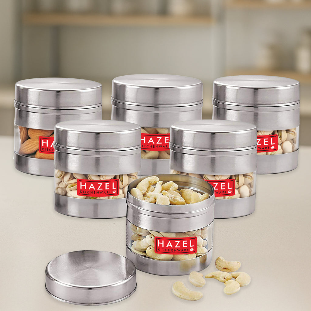 Stainless Steel Airtight Kitchen Storage Container Set, 5 pcs