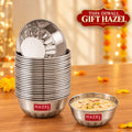 Stainless Steel Dessert Bowl Set of 24, 300 ML Each