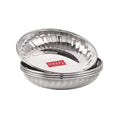 Stainless Steel Serving Sweet Dish Dessert Plate, Set of 4, 200 ml Each, Silver