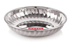 Stainless Steel Serving Sweet Dish Dessert Plate, Set of 12, 200 ml Each, Silver
