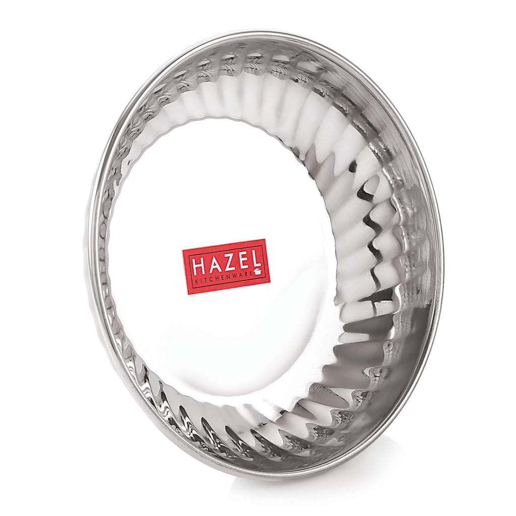 Stainless Steel Serving Sweet Dish Dessert Plate, Set of 24, 200 ml Each, Silver