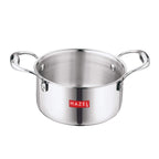 Triply Stainless Steel Induction Bottom Tope and Tope With Handle 2300 ml, Kadhai 1200 ml