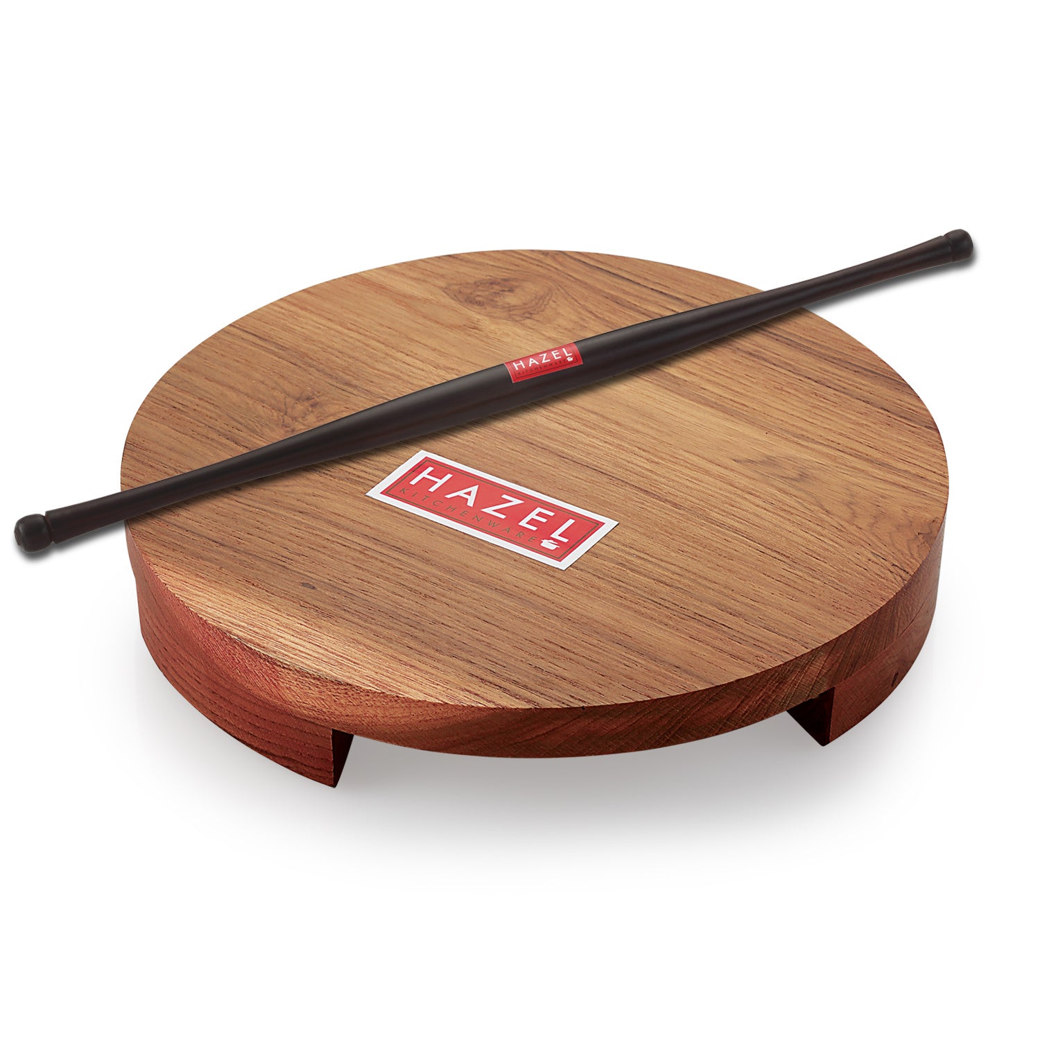Sagwan Polpat Chakla Roti Chapati Maker 24 cm With Sheesham Roti Roller Belan Rolling Pin 42 cm