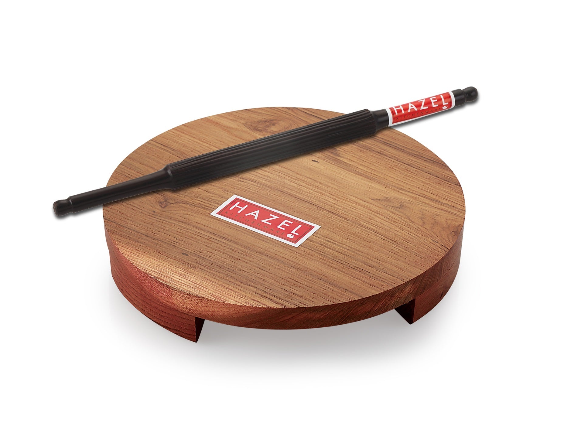 Sagwan Polpat Chakla Roti Chapati Maker 24 cm With Sheesham Roti Roller Belan Rolling Pin 35 cm