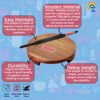 Sagwan Polpat Chakla Roti Chapati Maker 24 cm With Sheesham Roti Roller Belan Rolling Pin 35 cm