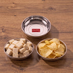 Stainless Steel Small Snack Plates Set, 150 ml, Set of 3