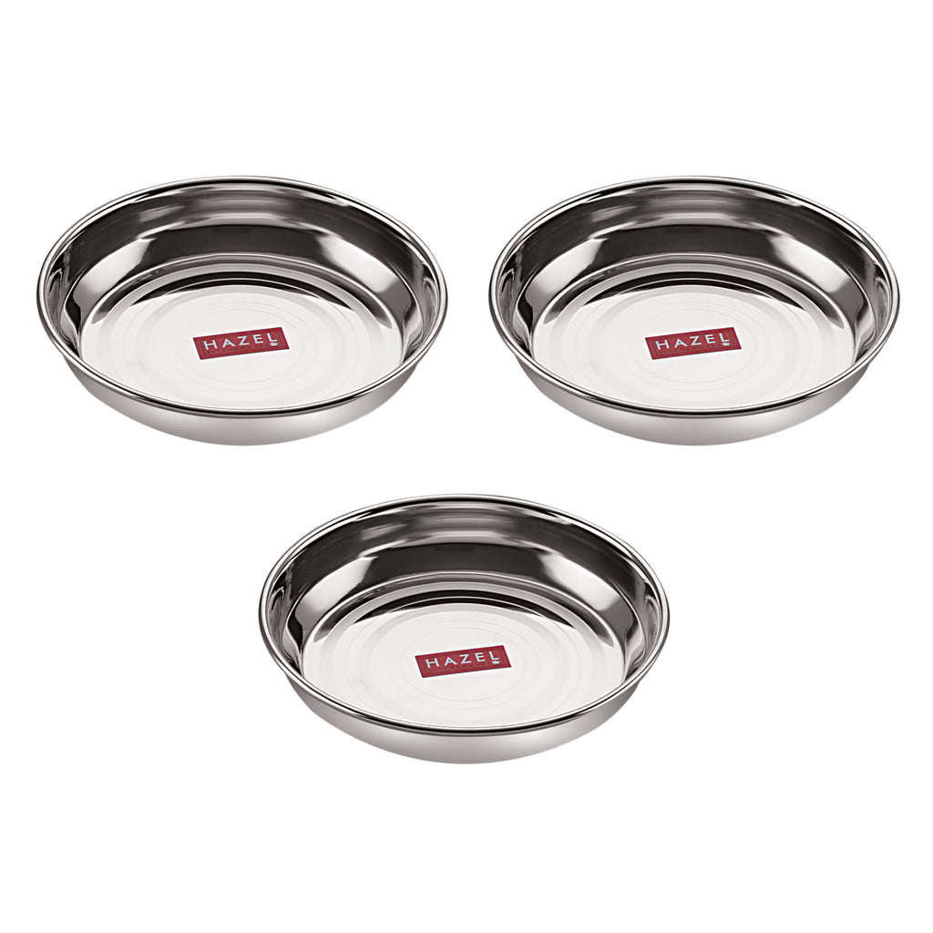 Stainless Steel Small Snack Plates Set, 150 ml, Set of 3