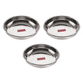 Stainless Steel Small Snack Plates Set, 150 ml, Set of 3