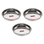 Stainless Steel Small Snack Plates Set, 150 ml, Set of 3