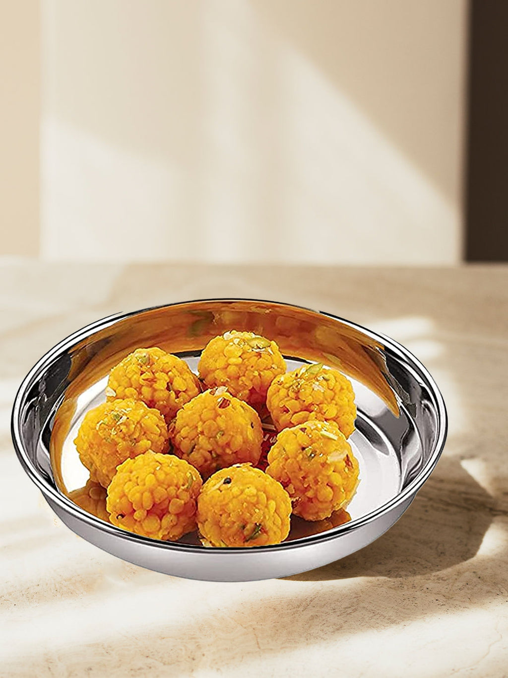 Stainless Steel Small Snack Plates Set, 150 ml, Set of 3