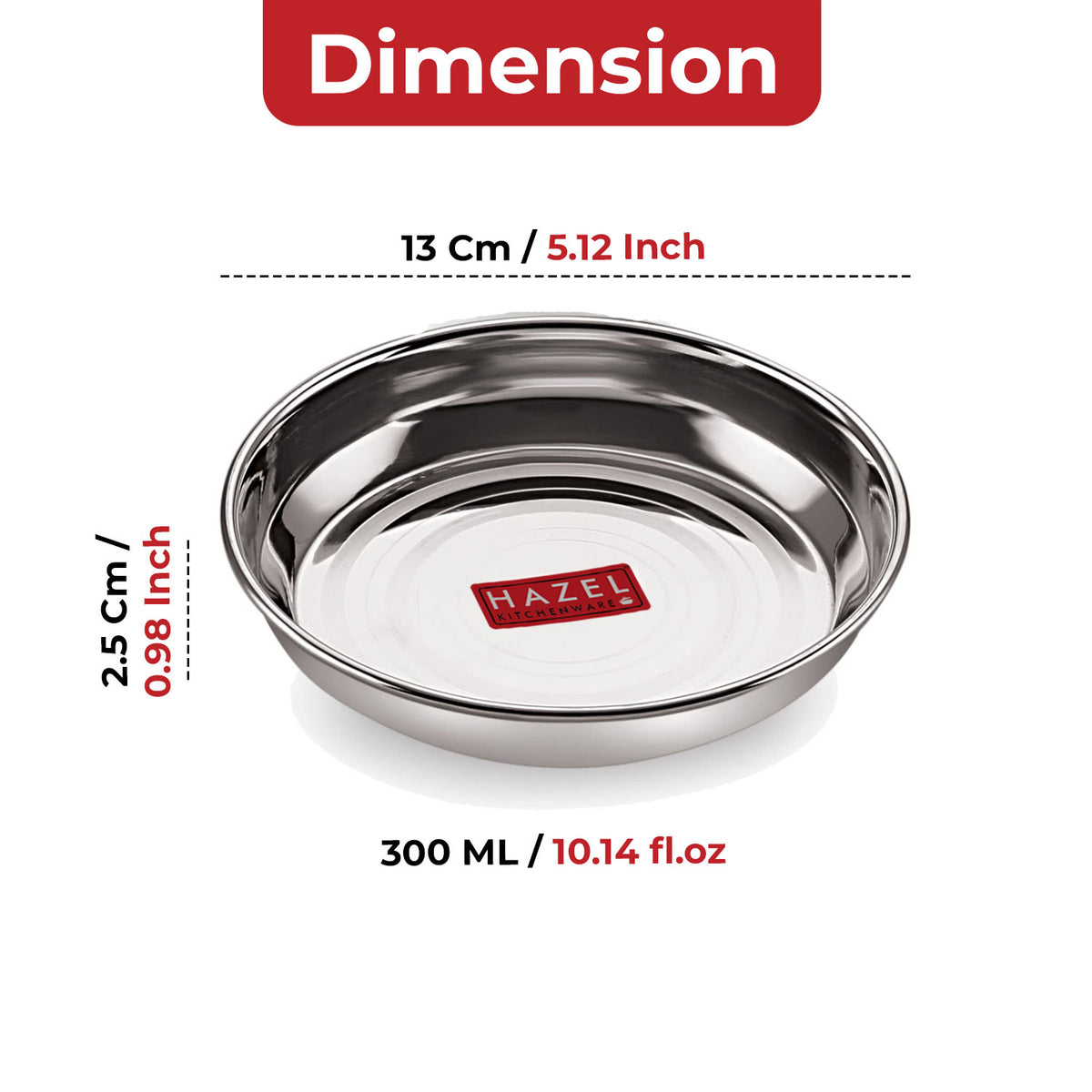 Stainless Steel Snack Dish Plates, Small Serving Plates for Daily Use