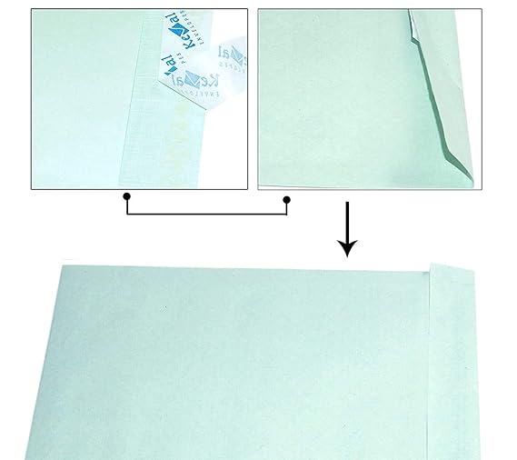 Self-Seal Post Courier Cover Secure Mailing Envelope for Home, Office, 20x16 Inches, Pack of 100