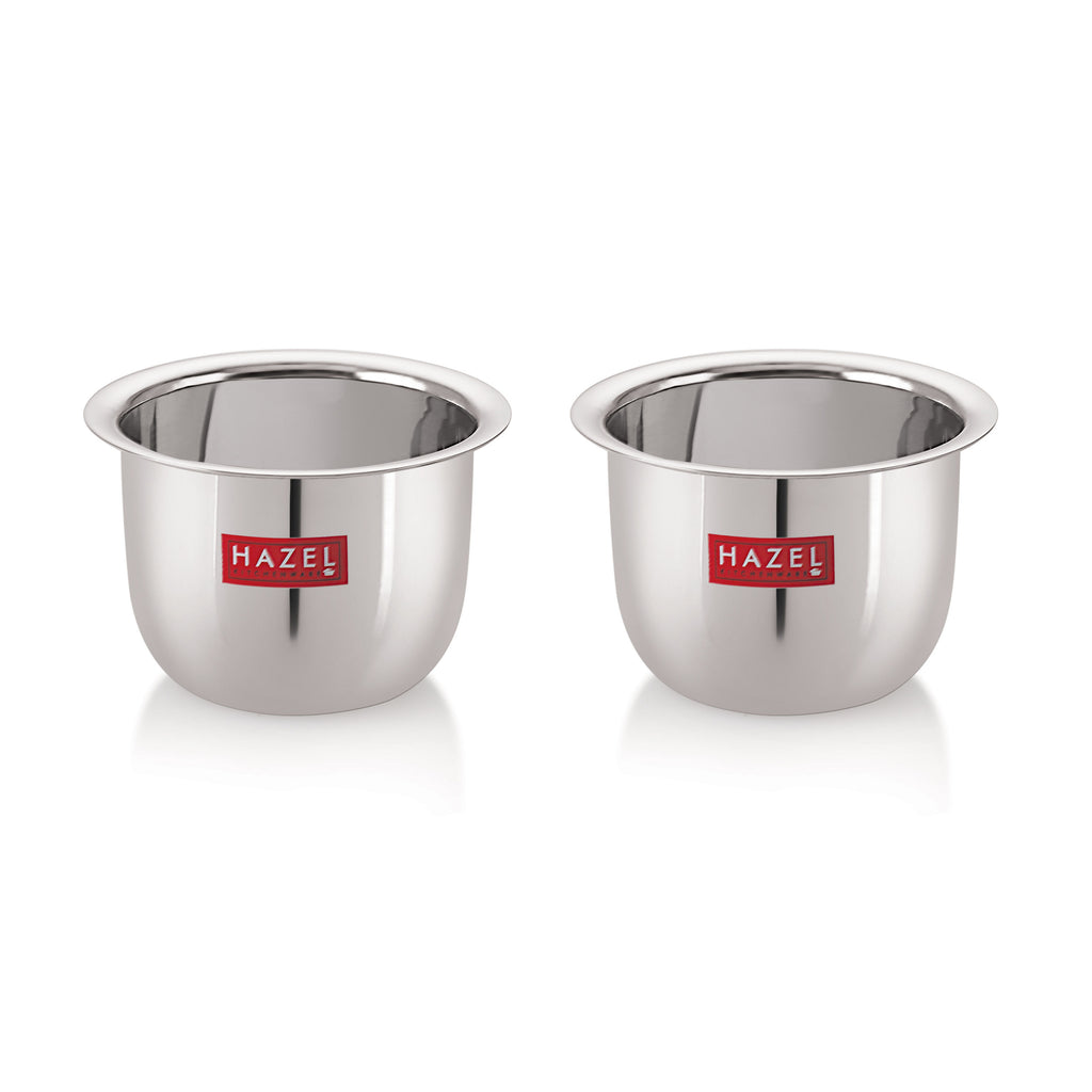 Stainless Steel Tea Glasses Large Coffee Milk Serving Glass Patra Pela Set of 2, 10 cm, 200 ml