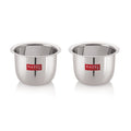 Stainless Steel Tea Glasses Large Coffee Milk Serving Glass Patra Pela Set of 2, 10 cm, 200 ml