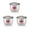 Stainless Steel Tea Glasses Large Coffee Milk Serving Glass Patra Pela Set of 3, 10 cm, 200 ml