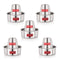 Stainless Steel Mini Tumbler Milk Tea Coffee Serving Dabara Glasses, Set of 5, Silver