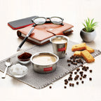 Stainless Steel Mini Tumbler Milk Tea Coffee Serving Dabara Glasses Set of 12, Silver