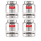 Stainless Steel Airtight See Through Container Set of 4, 1500 ml