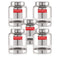 Stainless Steel Airtight See Through Container Set of 5, 1500 ml