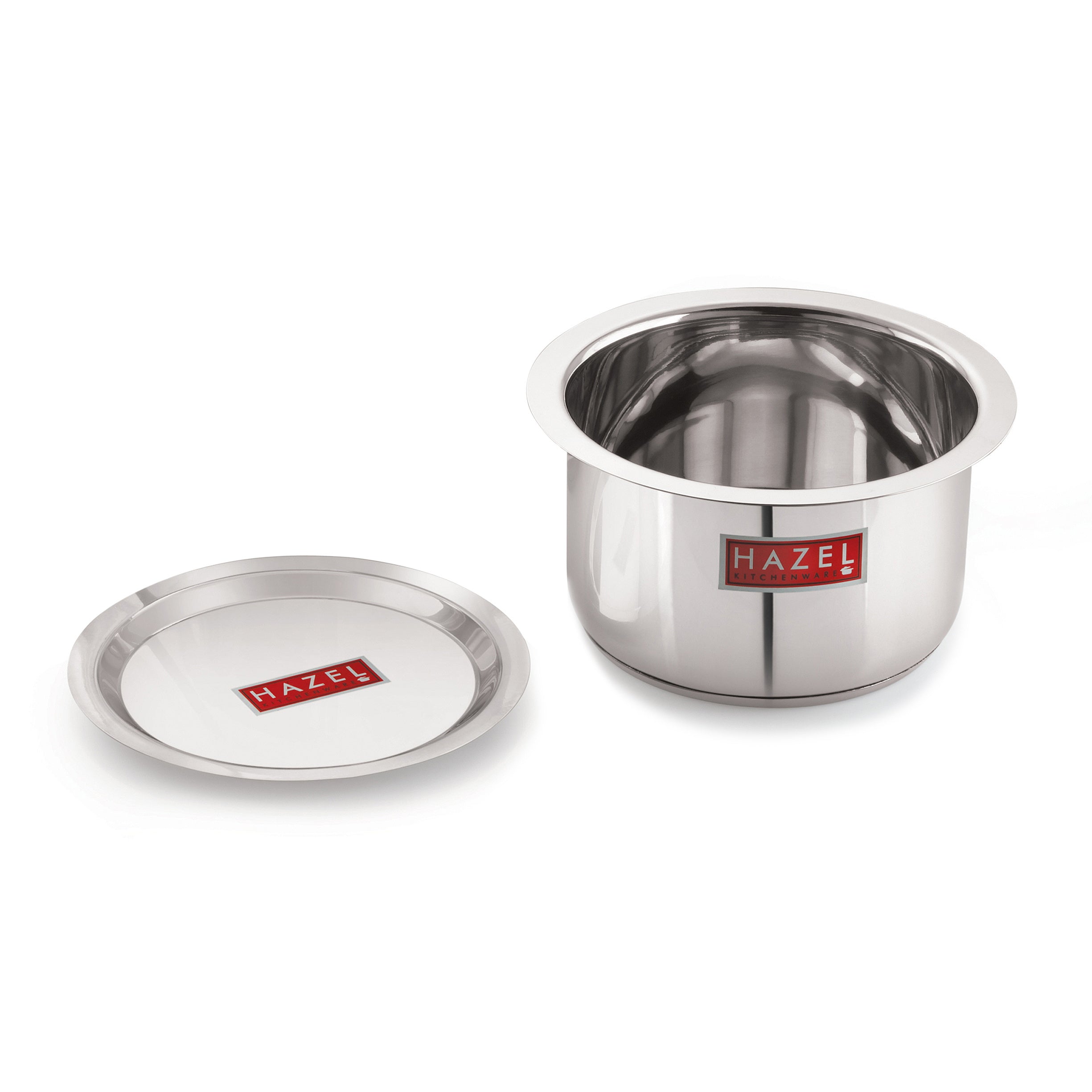 Stainless Steel Induction Bottom Tope Thick Flat Base Patila With Steel Lid, 18.8 cm, 1500 ml