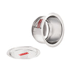 Stainless Steel Induction Bottom Tope Thick Flat Base Patila With Steel Lid, 18.8 cm, 1500 ml