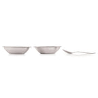 Stainless Steel Serving Bowls Set With Spoon, (2 Vati, 2 Spoon), 250ml