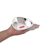 Stainless Steel Serving Bowls Set With Spoon, (4 Vati, 4 Spoon), 250ml