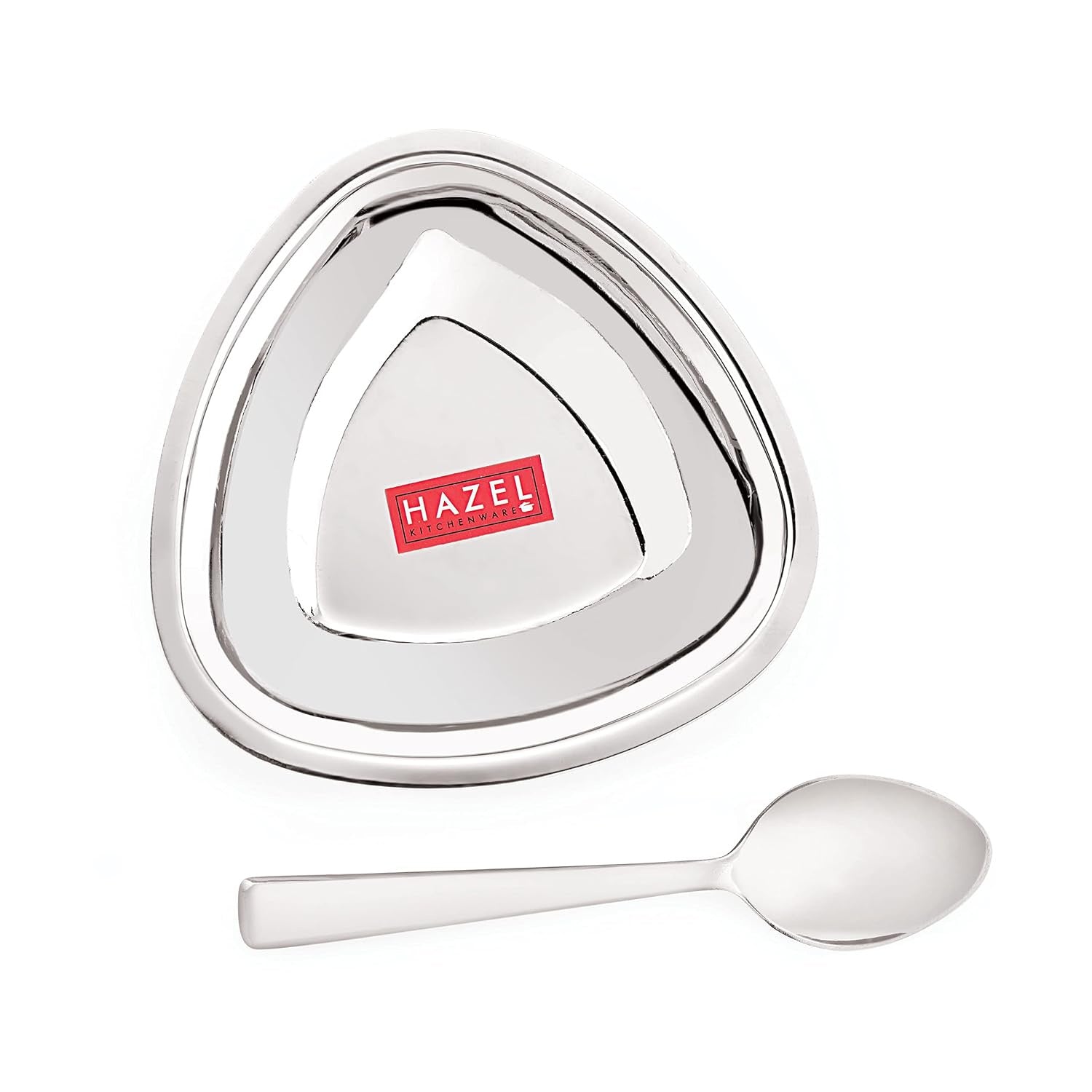 Stainless Steel Serving Bowls Set With Spoon, (4 Vati, 4 Spoon), 250ml