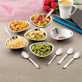 Stainless Steel Serving Bowls Set With Spoon, (6 Vati, 6 Spoon), 250ml