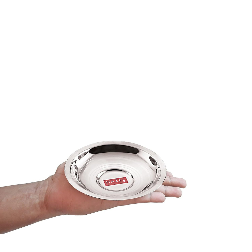Stainless Steel Cup With Saucer,Cup For Tea Chai Coffee With Saucer (1 Cup, 1 Saucers)170 ml