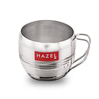 Stainless Steel Cup With Saucer,Cup For Tea Chai Coffee With Saucer (1 Cup, 1 Saucers)170 ml