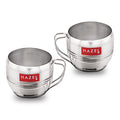Stainless Steel Tea Cup, Unbreakable Chai Tea Coffee Cup Mug, 170ml, Set of 2, Silver