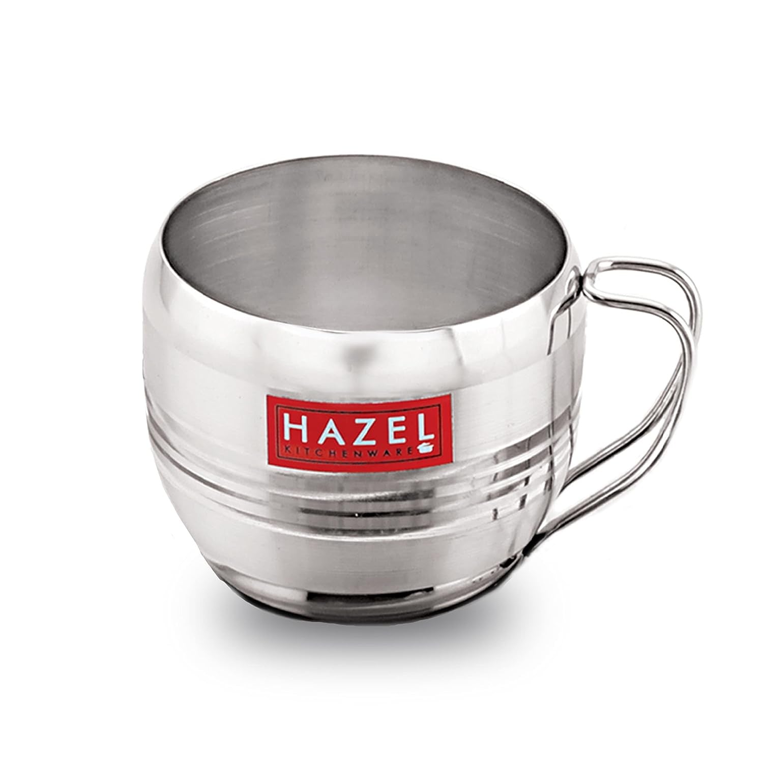 Stainless Steel Tea Cup, Unbreakable Chai Tea Coffee Cup Mug, 170ml, Set of 2, Silver