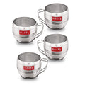 Stainless Steel Tea Cup Set, Chai Coffee Mug, 170ml, Set of 4