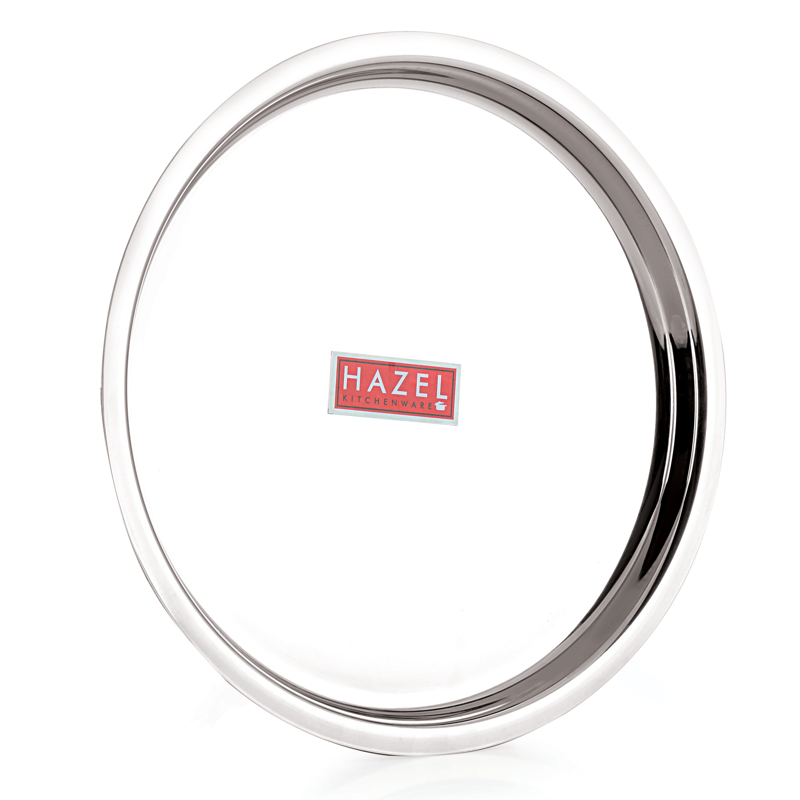 Stainless Steel Thali, Mirror Finish Dinner Plates, 25 cm, Set of 4