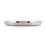 Stainless Steel Thali, Mirror Finish Dinner Plates, 25 cm, Set of 4