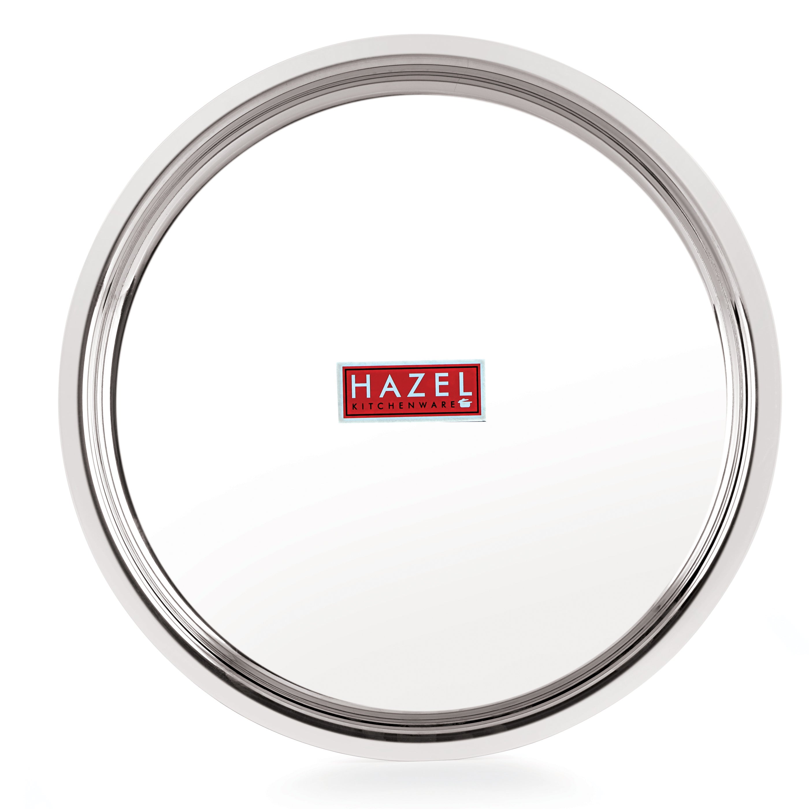 Stainless Steel Thali, Mirror Finish Dinner Plates, 25 cm, Set of 4