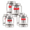 Stainless Steel Transparent Kitchen Containers, Set of 6