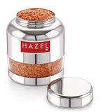 Stainless Steel Transparent Kitchen Containers, Set of 6