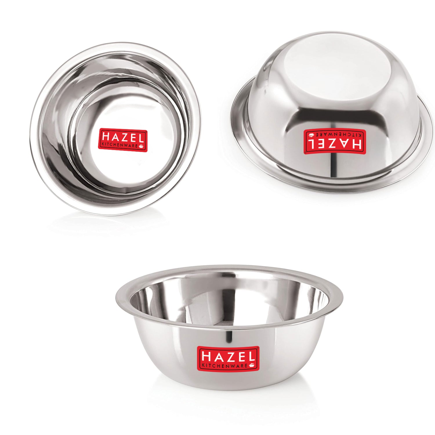 Stainless Steel Mixing Bowl Set of 2, 350 ML and 550 ML